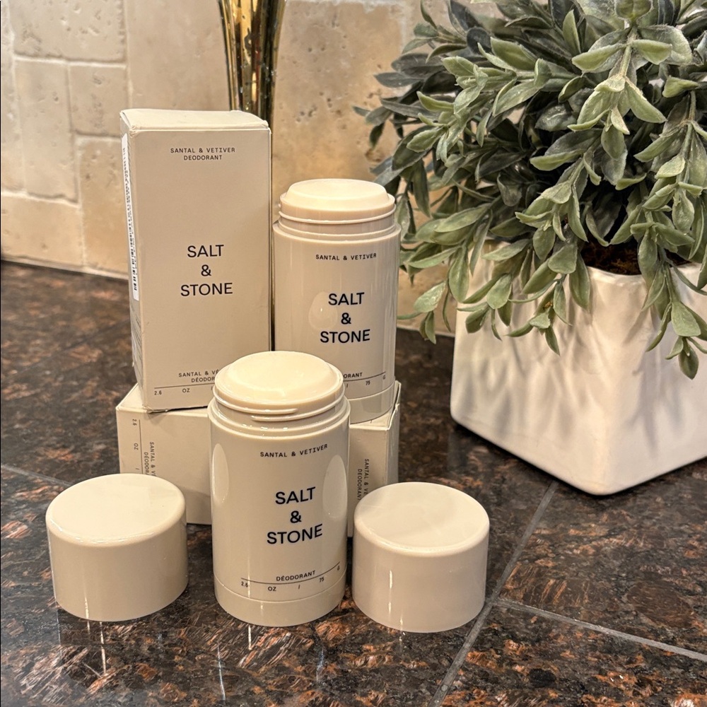 Salt & Stone Santal & Vetiver Natural Deodorant Bundle of 2